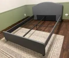 IKEA Bed (Queen size, upholstered grey)