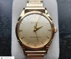 Vintage Bulova 14k Yellow Gold Automatic Men's Watch