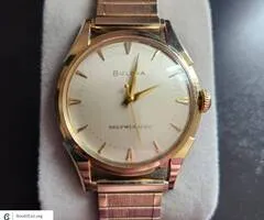 Vintage Bulova 14k Yellow Gold Automatic Men's Watch